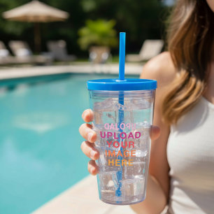 Your Own Image Photo Logo Acrylic Tumbler