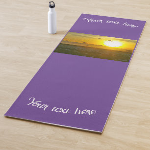 Your Own Image & Text on purple Yoga Mat