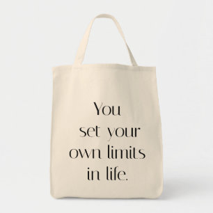 Your Own Limits Grocery Tote Bag