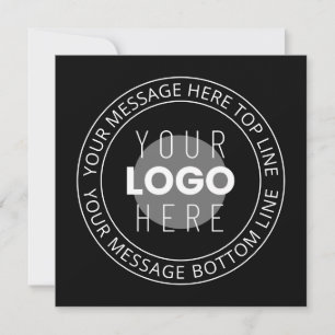 Your Own Logo & Customisable Circular Text Card