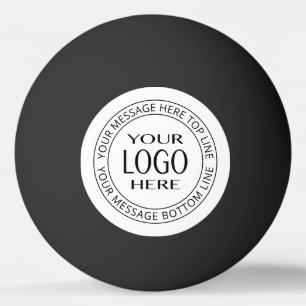 Your Own Logo & Customisable Circular Text Ping Pong Ball
