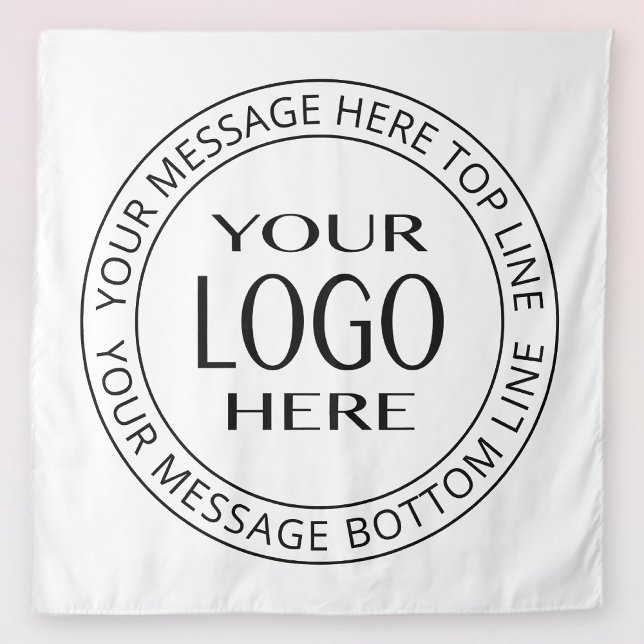 Your Own Logo & Customisable Circular Text Tapestry (Creator Uploaded)