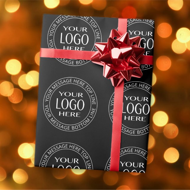 Your Own Logo & Customisable Circular Text Wrapping Paper (Creator Uploaded)