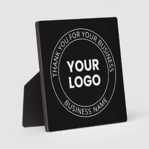 Your Own Logo & Thank You Editable Message Plaque