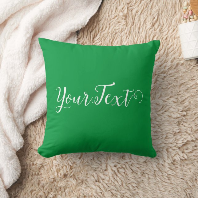 Your Own Name Or Text Modern Elegant Top Cushion (Blanket)