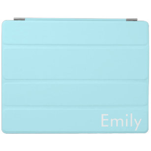 Your Own Name or Word   Soft Sky Blue iPad Cover