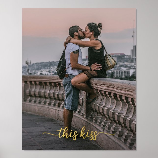 Your Own Personalised Photos and Text on Modern Foil Prints (Front)