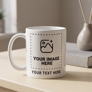 Your Own Photo and Custom Message Coffee Mug