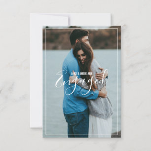 Your own photo, engagement announcement/invitation thank you card