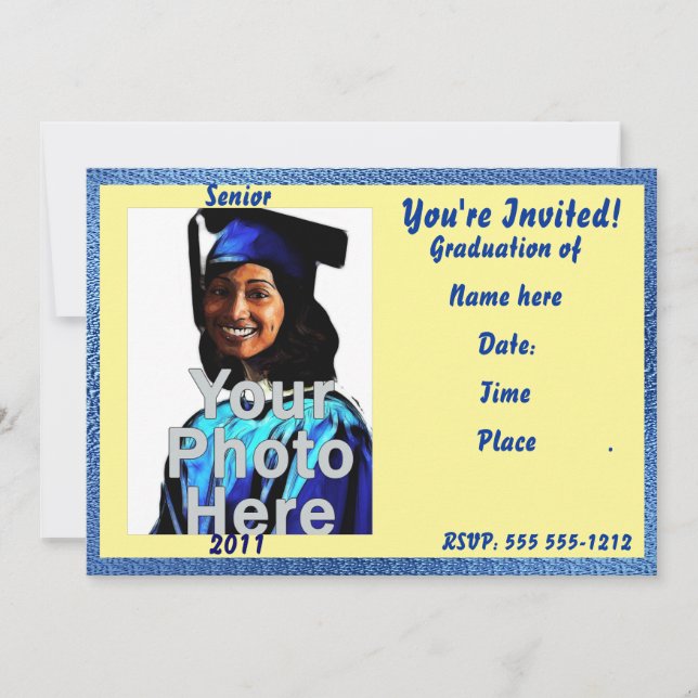 Your Own Photo Graduation Invite (Front)