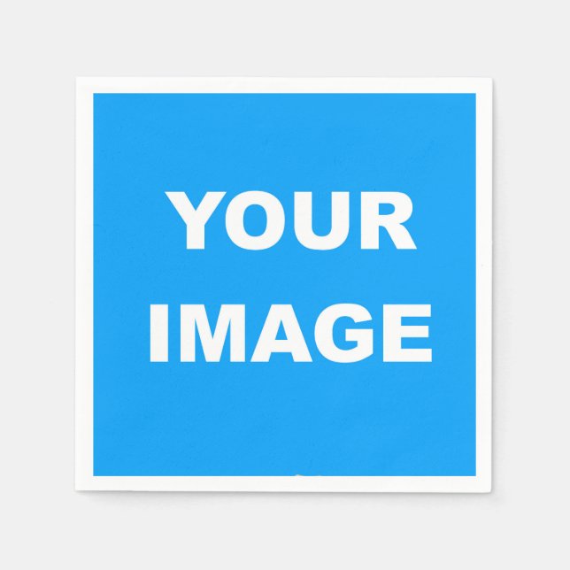 Your Own Photo Image Logo Customise Personalise Napkin (Front)