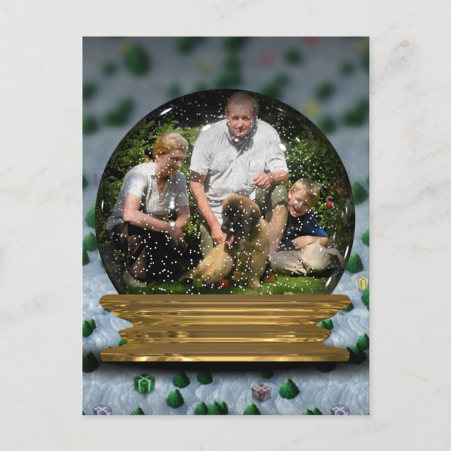 Your own photo in a Snowglobe Frame! - Postcard (Front)