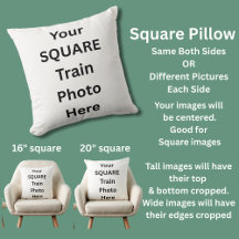 Your Own Photo(s) on Square Pillow