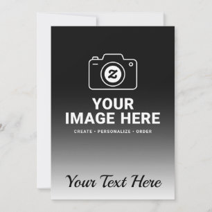 Your Own Photo with Custom Message Invitation