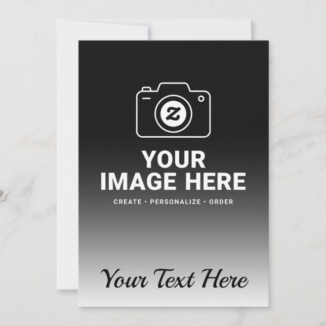 Your Own Photo with Custom Message Invitation (Front)