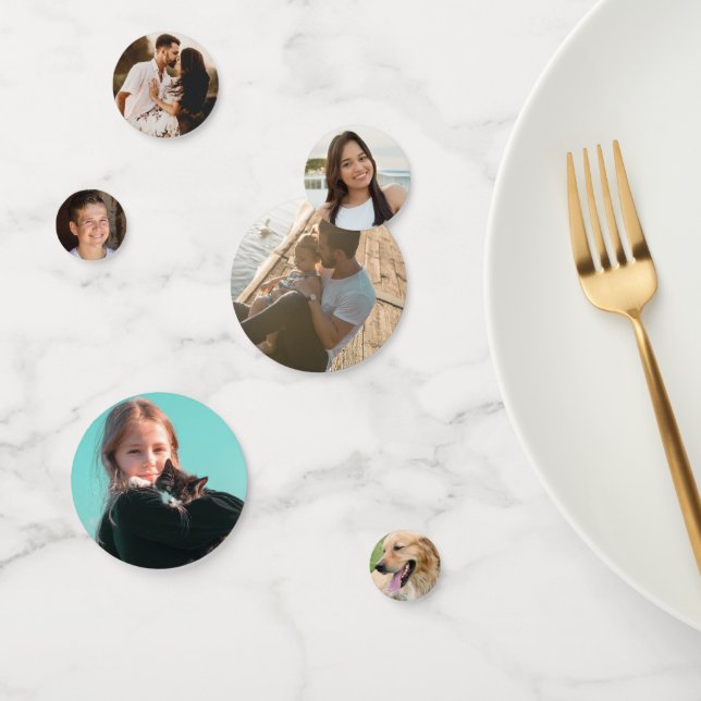 Your Own Photos Custom Large Table Confetti (Group)