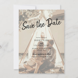 Your Own Photos Faded Wedding Save The Date