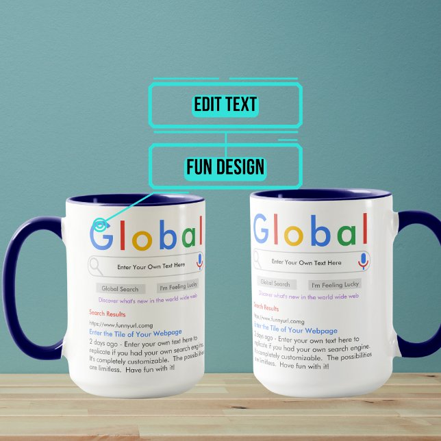 Your Own Search Engine Funny 15oz Mug (Ever wanted your own global web search engine? Well now you have one! )