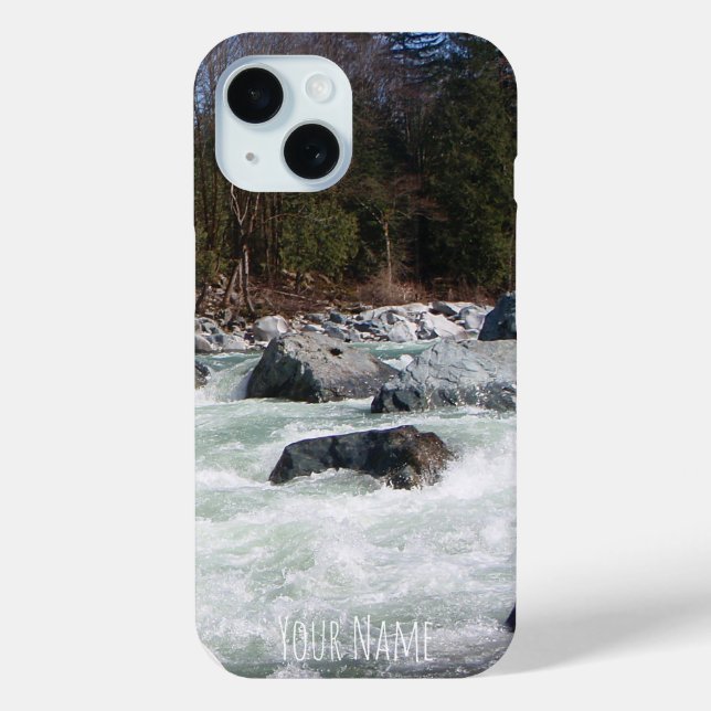 Your Own Whitewater Photo Personalised Vertical Case-Mate iPhone Case (Back)