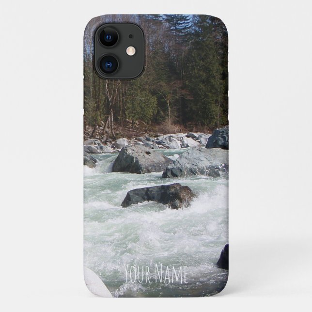 Your Own Whitewater Photo Personalized Vertical Case-Mate iPhone Case (Back)