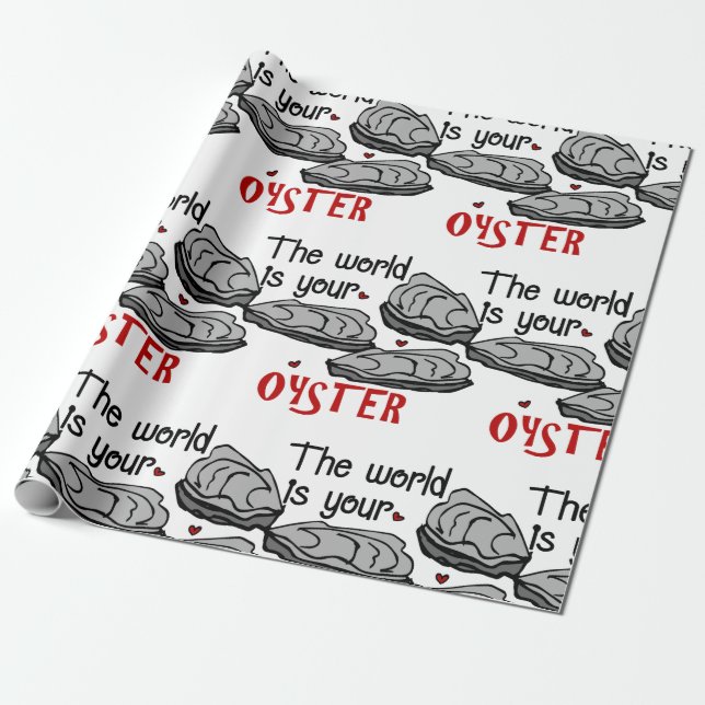 Your Oyster Wrapping Paper (Unrolled)