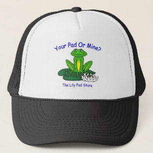 Your Pad or Mine - Black/Blue - Trucker Hat