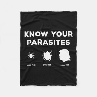 Your Parasites Anyone But Anti Trump Protest Caric Fleece Blanket