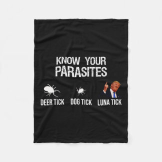 Your Parasites - Deer Tick  Fleece Blanket