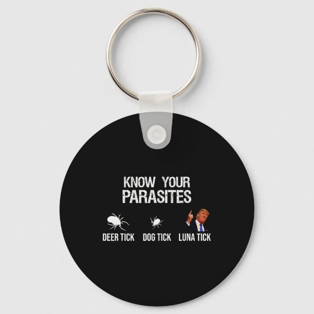 Your Parasites - Deer Tick  Key Ring (Front)