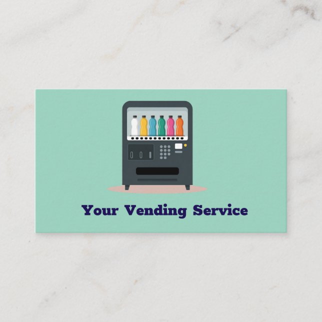 Your partner for reliable vending machine services business card (Front)