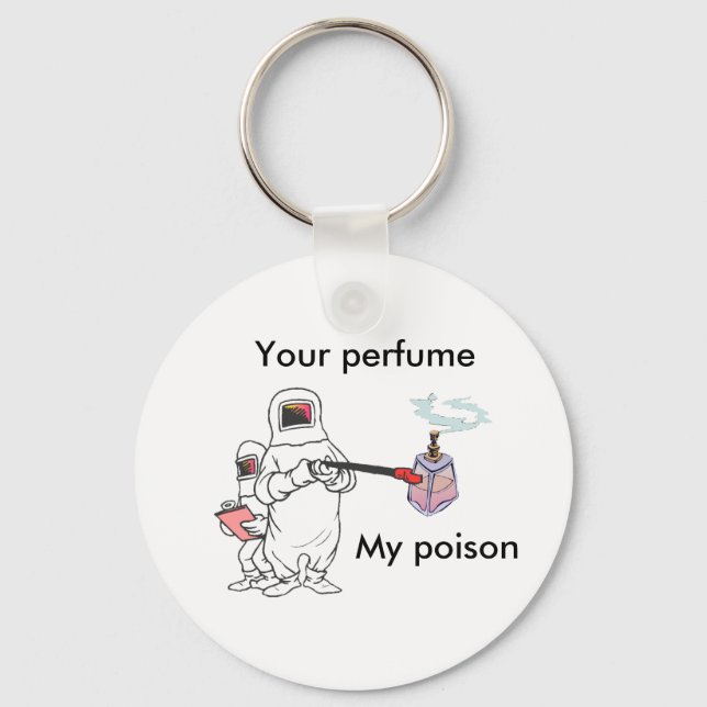 Your perfume, My poison keychain (Front)