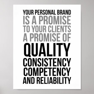 Your Personal Brand Is A Promise To Your Clients Poster