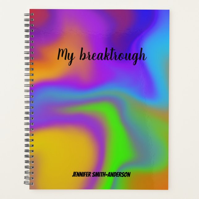 Your Personal Colourful Planner (Front)