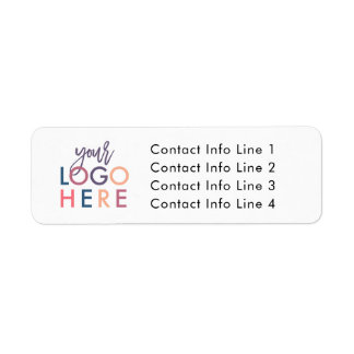 Your Personal Logo and Contact Info Return Address Label