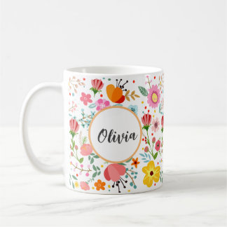 Your Personalised Floral Elegance mug