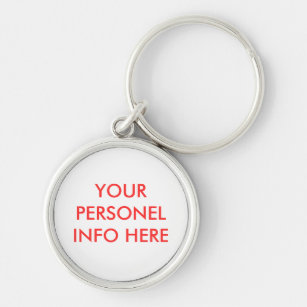 YOUR PERSONEL INFO  HERE KEY RING