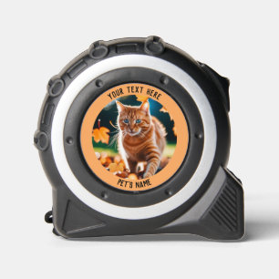 Your Pet Cat Photo and Name Custom Tape Measure 1