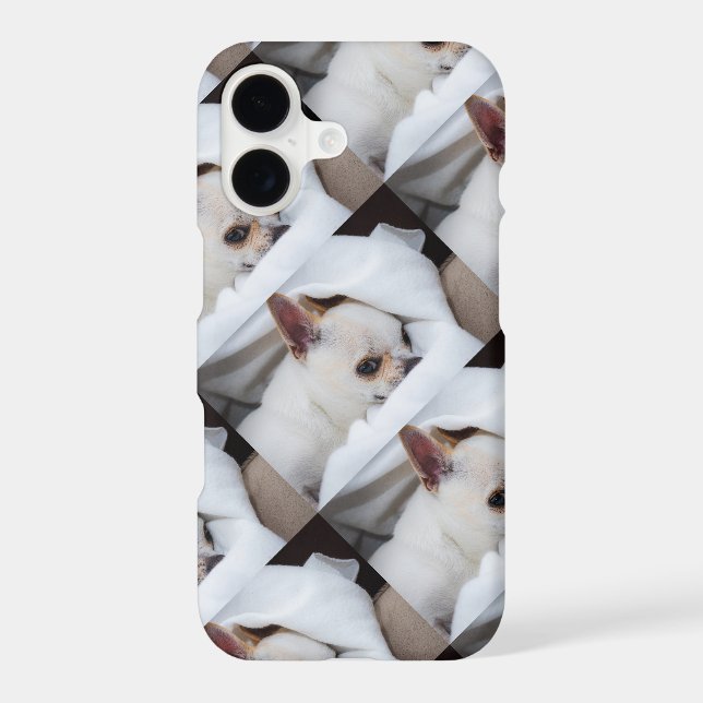 Your pet dog puppy custom photo chihuahua pattern iPhone case (Back)