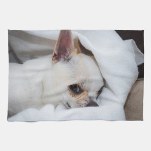 Your pet dog puppy custom photo chihuahua tea towel