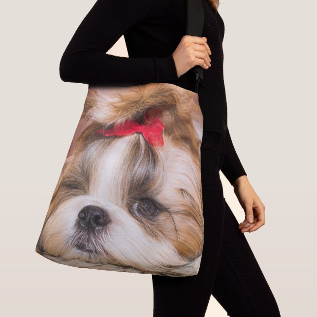Your pet dog puppy custom photo crossbody bag (Close Up)