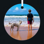 Your Pet Photo Personalised Christmas Ornaments<br><div class="desc">Custom Photo Christmas Ornaments - Your Own Design - Personalised Family / Friends or Personal Gift - Add Your Photo / or Text - Resize and move or remove and add elements / text with Customisation tool ! You can transfer this design to more than 1000 Zazzle products. Good Luck...</div>