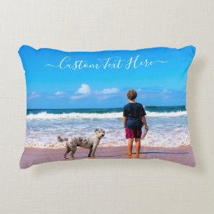 Your Pet Photo Pillow Gift with Custom Text Name