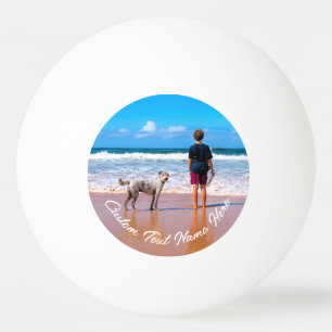 Your Pet Photo Ping Pong Ball Personalised Text