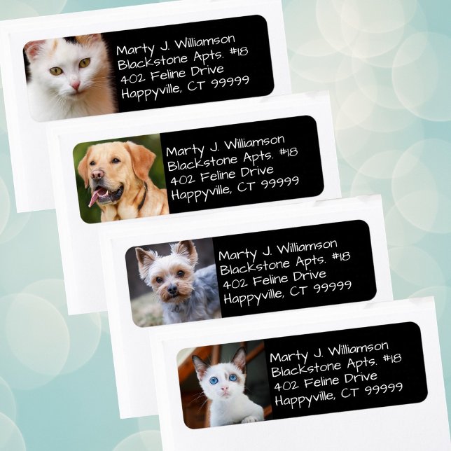 Your Pet Photo Return Address Labels (Creator Uploaded)