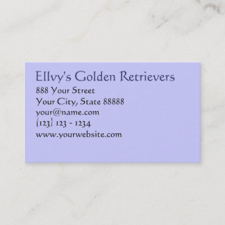 Your Pet Related Business card