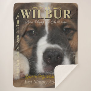 Your Pet The Star They Are Magazine Style Sherpa Blanket