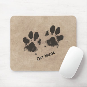 Your Pet's Paw Prints Personalized Mouse Pad