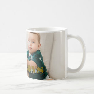 Your pets with baby photo coffee mug