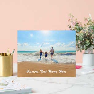 Your Photo Acrylic Sign with Custom Text