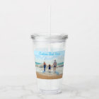 Your Photo Acrylic Tumbler with Custom Text